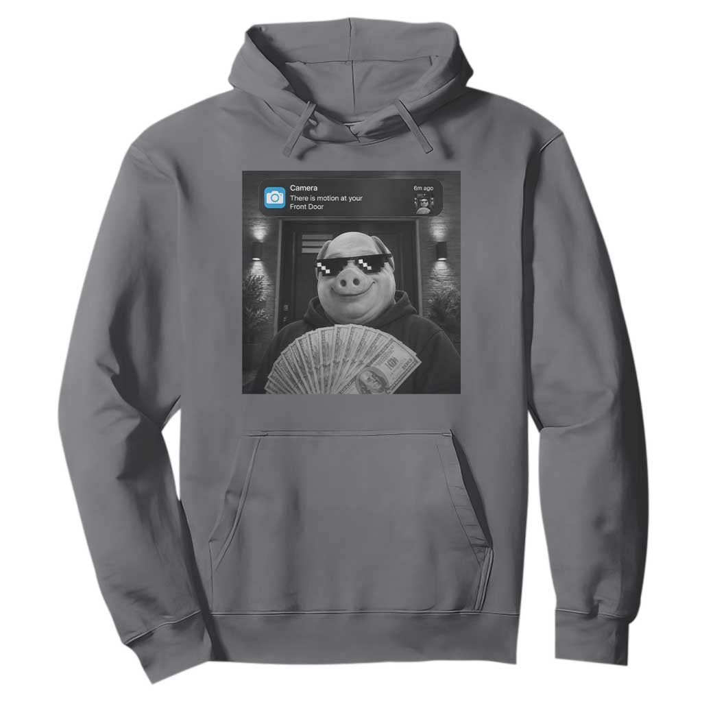 John Pork Meme Hoodie There Is Motion At Your Front Door Funny Brainrot