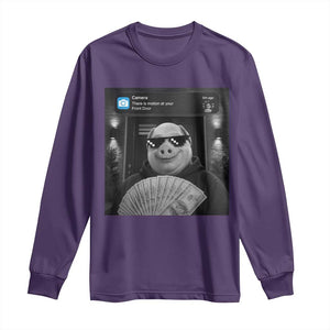 John Pork Meme Long Sleeve Shirt There Is Motion At Your Front Door Funny Brainrot