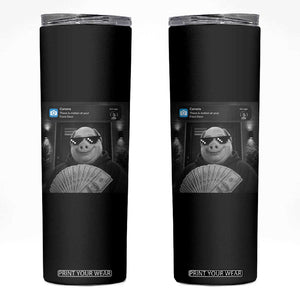 John Pork Meme Skinny Tumbler There Is Motion At Your Front Door Funny Brainrot