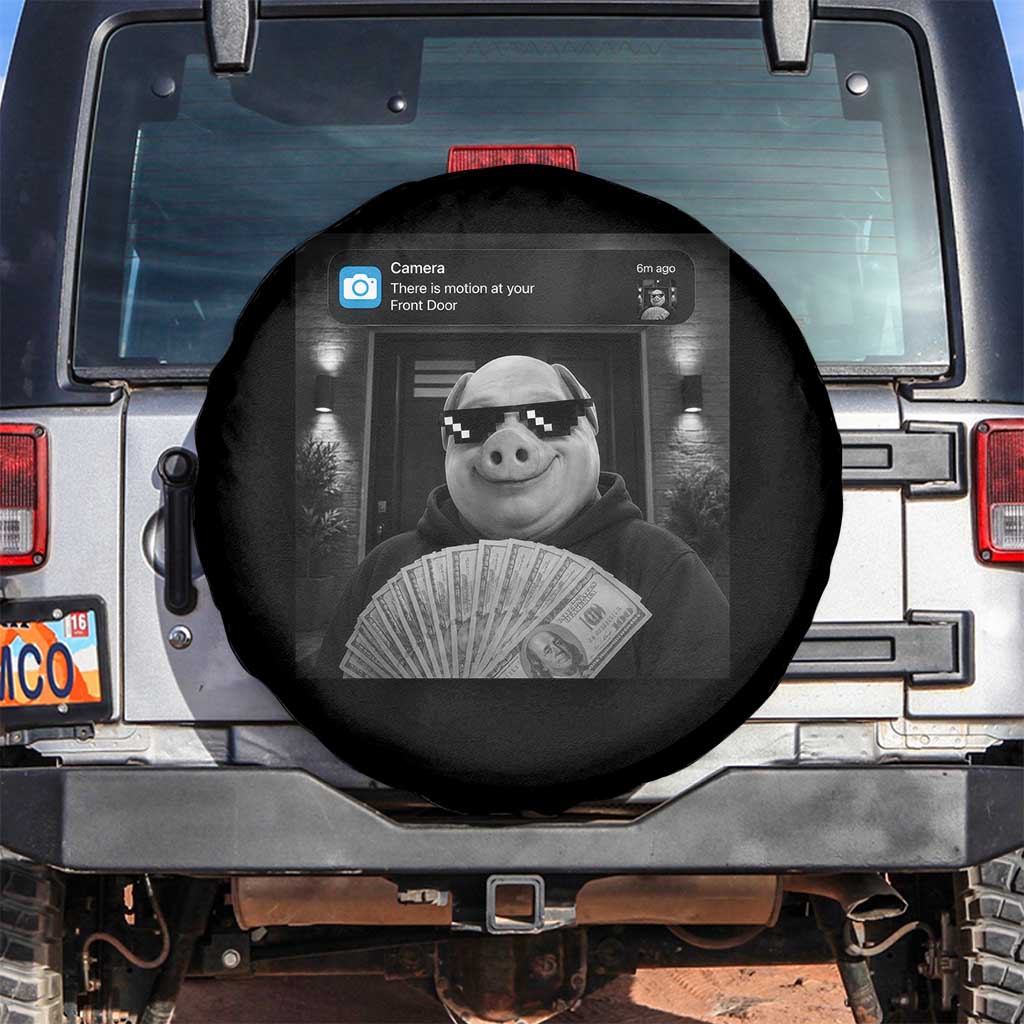 John Pork Meme Spare Tire Cover There Is Motion At Your Front Door Funny Brainrot