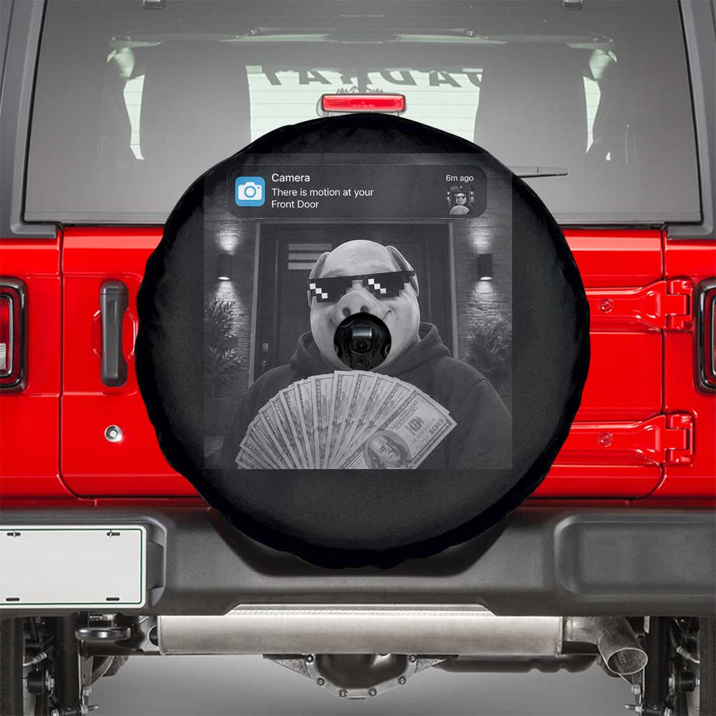 John Pork Meme Spare Tire Cover There Is Motion At Your Front Door Funny Brainrot