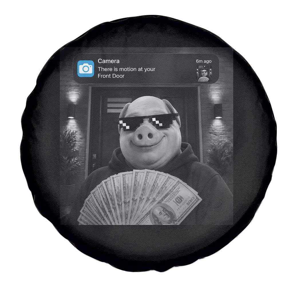 John Pork Meme Spare Tire Cover There Is Motion At Your Front Door Funny Brainrot