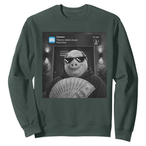 John Pork Meme Sweatshirt There Is Motion At Your Front Door Funny Brainrot