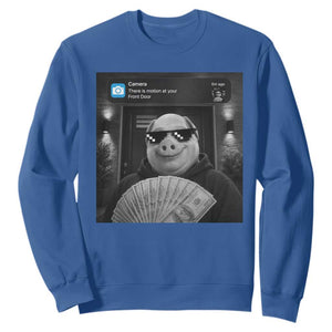 John Pork Meme Sweatshirt There Is Motion At Your Front Door Funny Brainrot