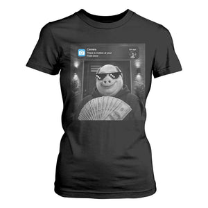 John Pork Meme T Shirt For Women There Is Motion At Your Front Door Funny Brainrot