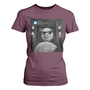 John Pork Meme T Shirt For Women There Is Motion At Your Front Door Funny Brainrot