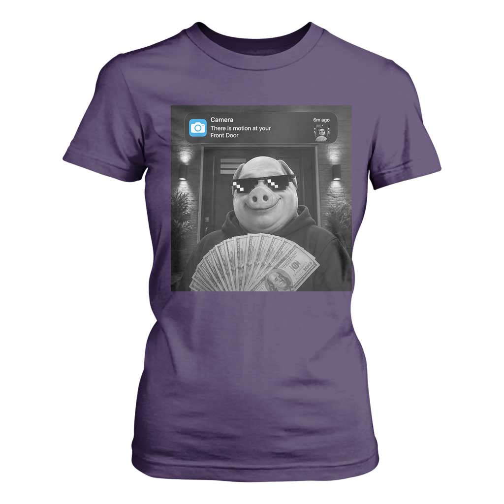 John Pork Meme T Shirt For Women There Is Motion At Your Front Door Funny Brainrot