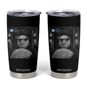 John Pork Meme Tumbler Cup There Is Motion At Your Front Door Funny Brainrot