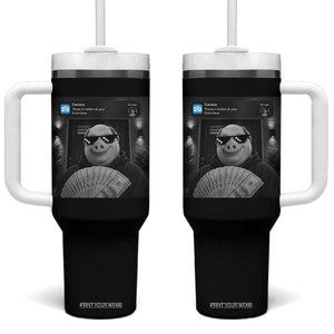 John Pork Meme Tumbler With Handle There Is Motion At Your Front Door Funny Brainrot