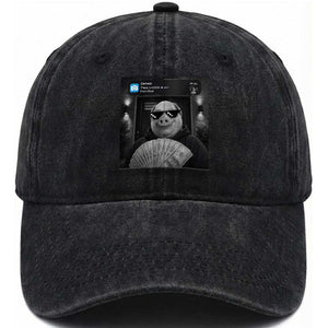 John Pork Meme Washed Cotton Baseball Cap There Is Motion At Your Front Door Funny Brainrot