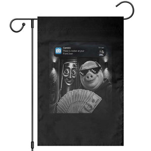 Tung Tung Tung Sahur John Pork Meme Brainrot Garden Flag There Is Motion At Your Front Door