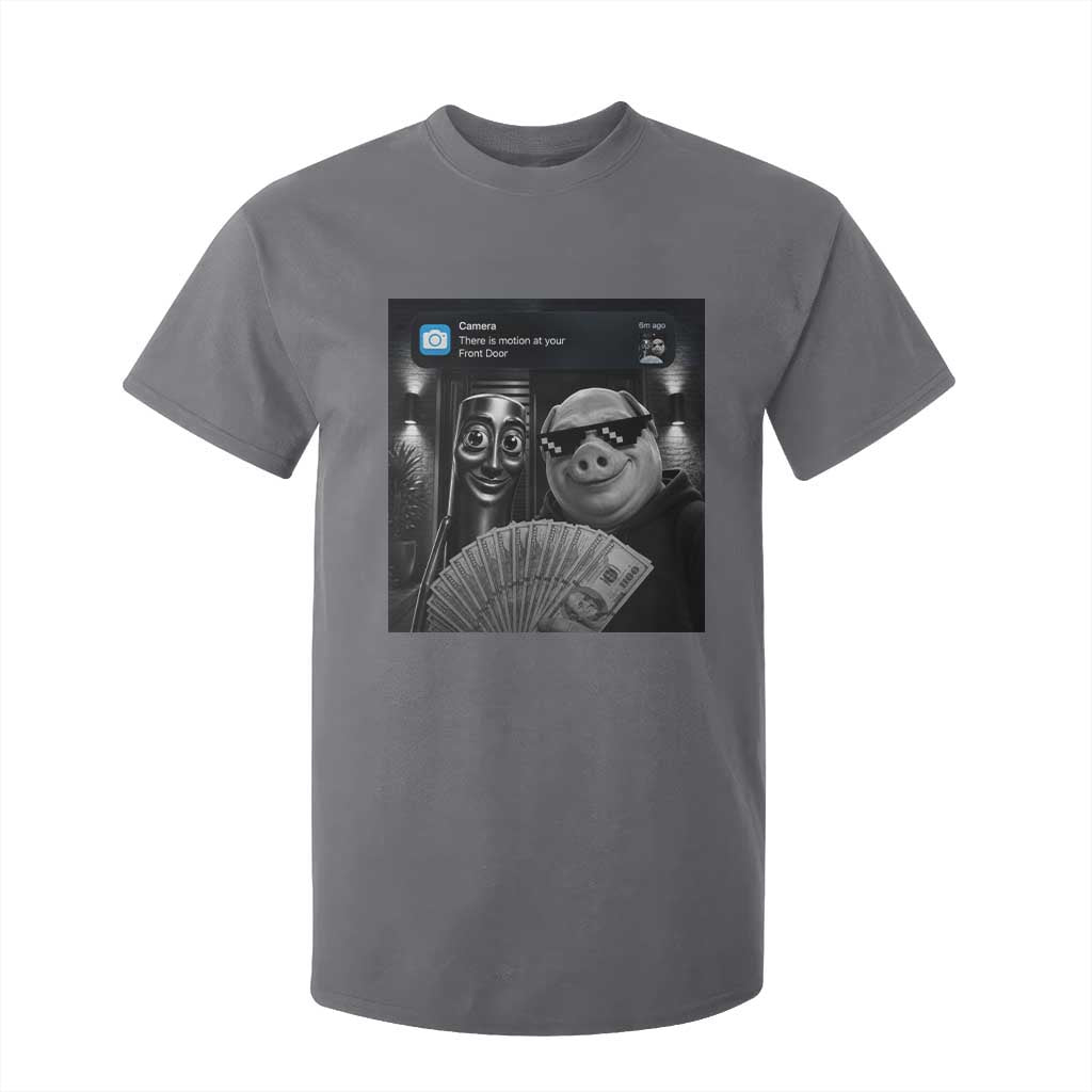 Tung Tung Tung Sahur John Pork Meme Brainrot T Shirt For Kid There Is Motion At Your Front Door