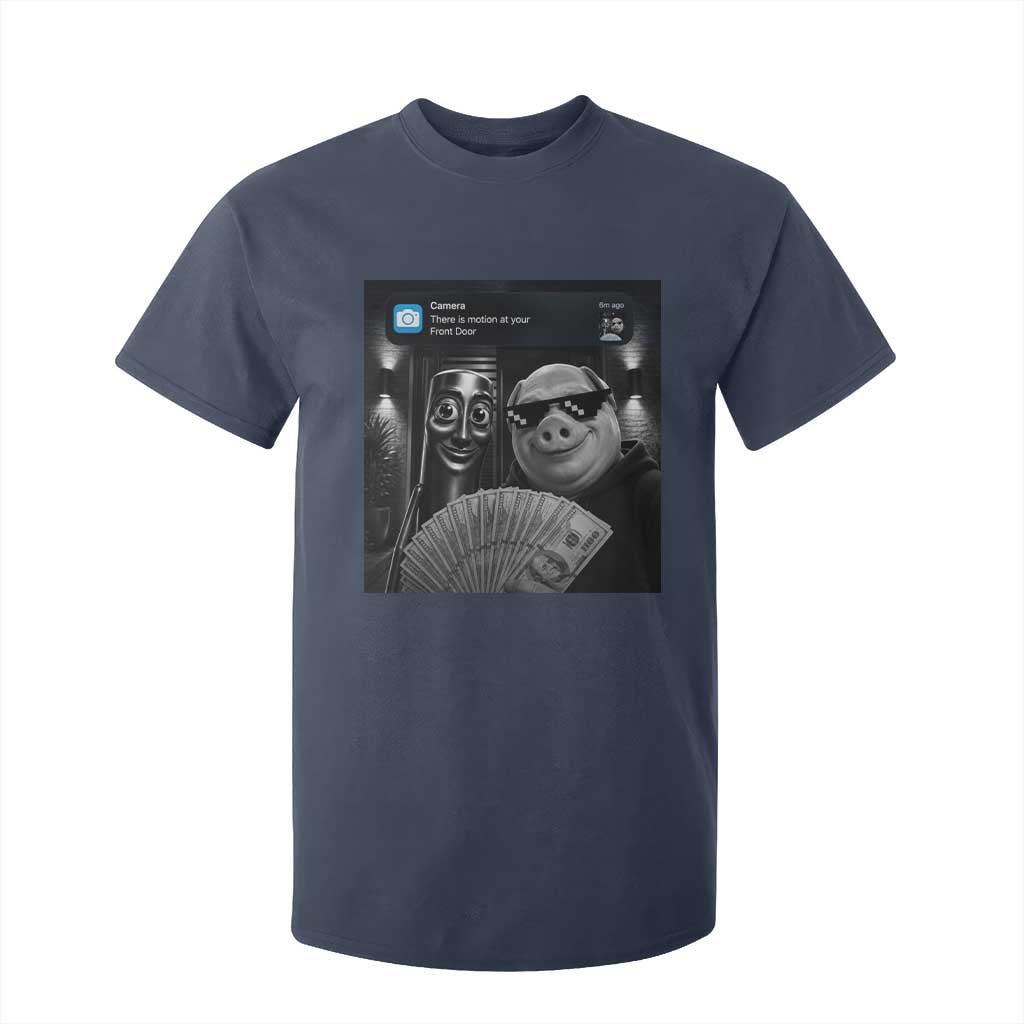 Tung Tung Tung Sahur John Pork Meme Brainrot T Shirt For Kid There Is Motion At Your Front Door