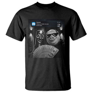 Tung Tung Tung Sahur John Pork Meme Brainrot T Shirt There Is Motion At Your Front Door