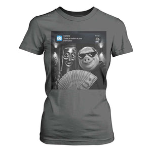 Tung Tung Tung Sahur John Pork Meme Brainrot T Shirt For Women There Is Motion At Your Front Door