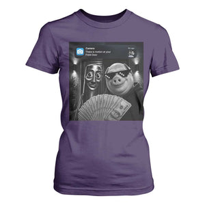 Tung Tung Tung Sahur John Pork Meme Brainrot T Shirt For Women There Is Motion At Your Front Door