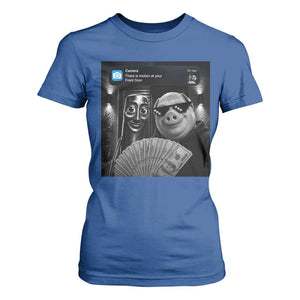 Tung Tung Tung Sahur John Pork Meme Brainrot T Shirt For Women There Is Motion At Your Front Door