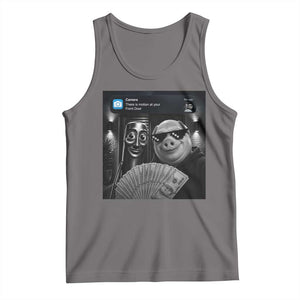 Tung Tung Tung Sahur John Pork Meme Brainrot Tank Top There Is Motion At Your Front Door