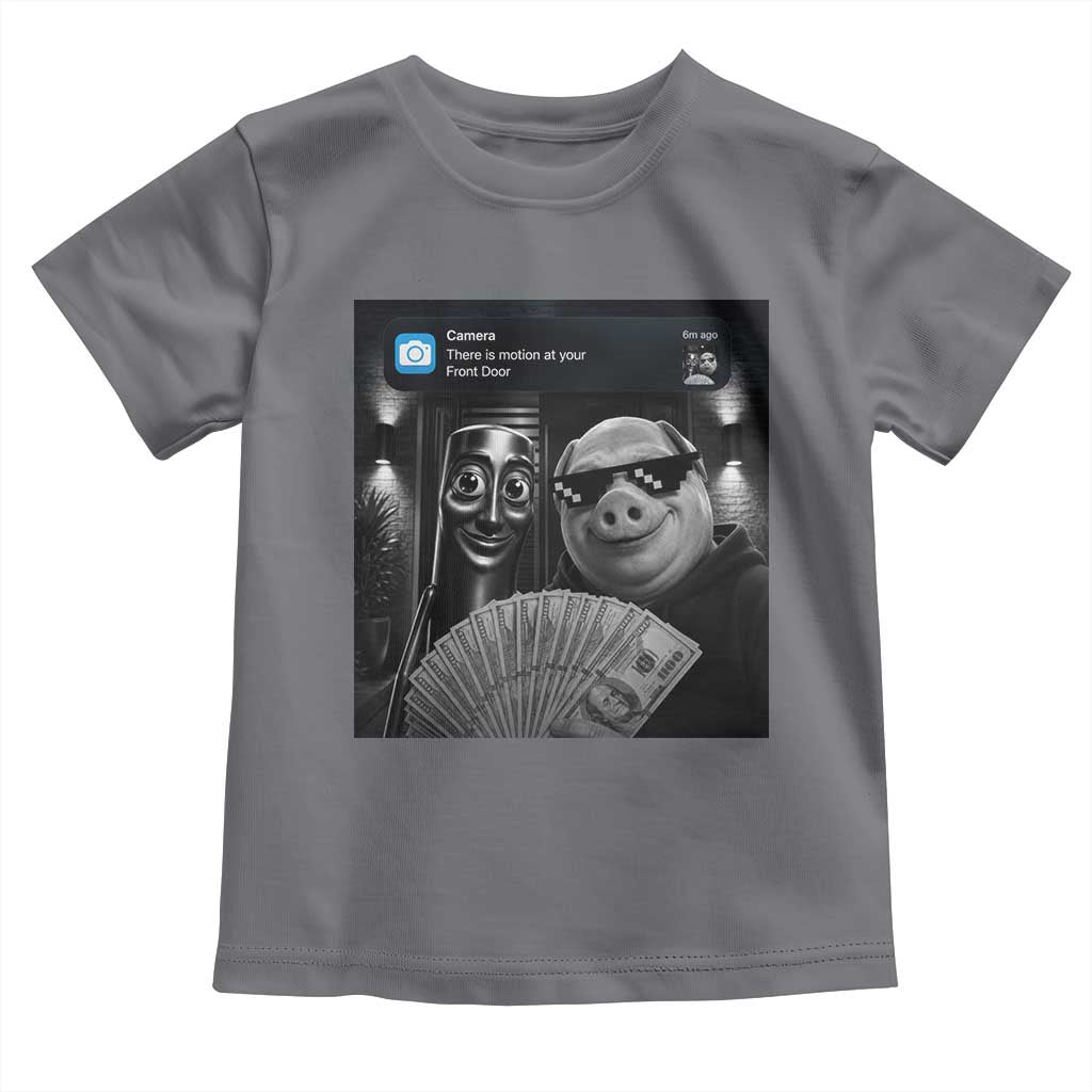 Tung Tung Tung Sahur John Pork Meme Brainrot Toddler T Shirt There Is Motion At Your Front Door