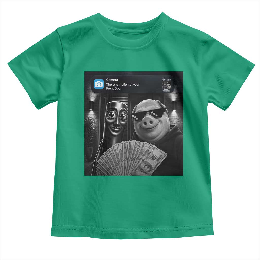 Tung Tung Tung Sahur John Pork Meme Brainrot Toddler T Shirt There Is Motion At Your Front Door
