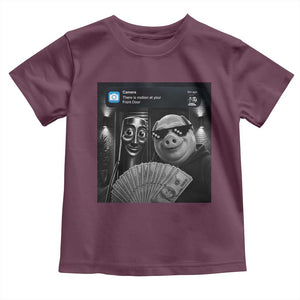 Tung Tung Tung Sahur John Pork Meme Brainrot Toddler T Shirt There Is Motion At Your Front Door