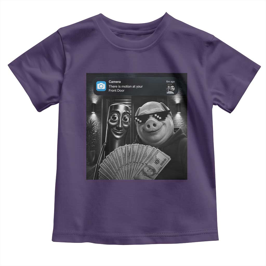 Tung Tung Tung Sahur John Pork Meme Brainrot Toddler T Shirt There Is Motion At Your Front Door