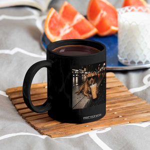 Funny Pitbull Drinking Iced Coffee Coffee Mug Vintage Pittie Dog Lovers Meme