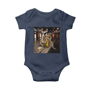 Funny Raccoon Eating Pickles Meme Baby Onesie