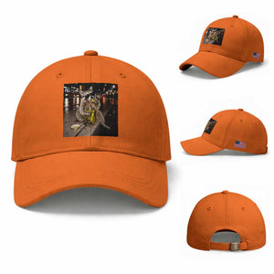 Funny Raccoon Eating Pickles Meme Baseball Cap