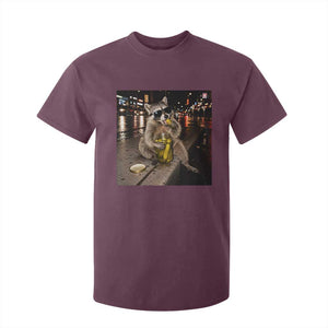 Funny Raccoon Eating Pickles Meme T Shirt For Kid