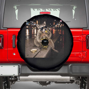 Funny Raccoon Eating Pickles Meme Spare Tire Cover