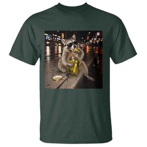 Funny Raccoon Eating Pickles Meme T Shirt