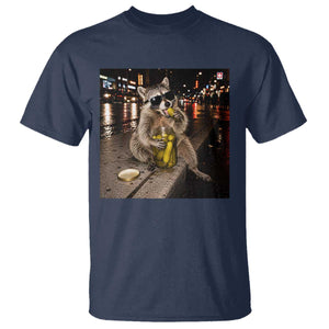 Funny Raccoon Eating Pickles Meme T Shirt
