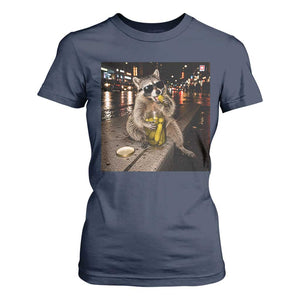 Funny Raccoon Eating Pickles Meme T Shirt For Women