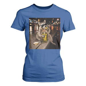 Funny Raccoon Eating Pickles Meme T Shirt For Women