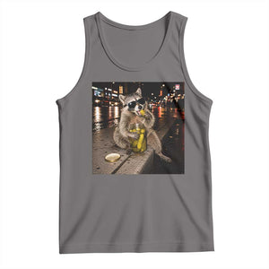Funny Raccoon Eating Pickles Meme Tank Top