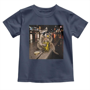 Funny Raccoon Eating Pickles Meme Toddler T Shirt