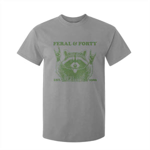 Raccoon 40th Birthday T Shirt For Kid Funny Feral And Forty Vintage 1986 40 Year Old Gift