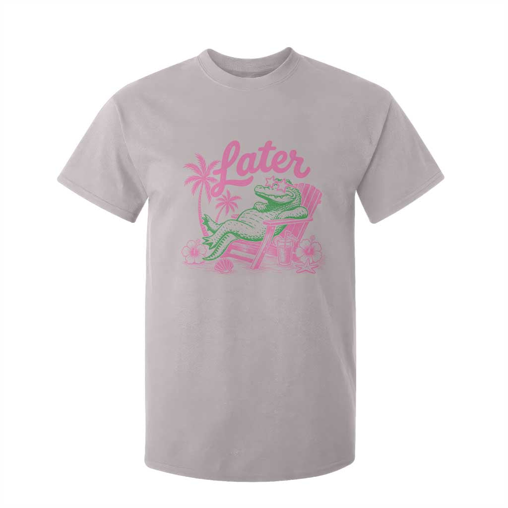 Later Gator Funny Alligator Meme T Shirt For Kid Last Day of School Summer Vacation Teachers Kids