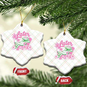 Later Gator Funny Alligator Meme Ceramic Ornament Last Day of School Summer Vacation Teachers Kids