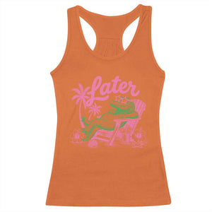 Later Gator Funny Alligator Meme Racerback Tank Top Last Day of School Summer Vacation Teachers Kids