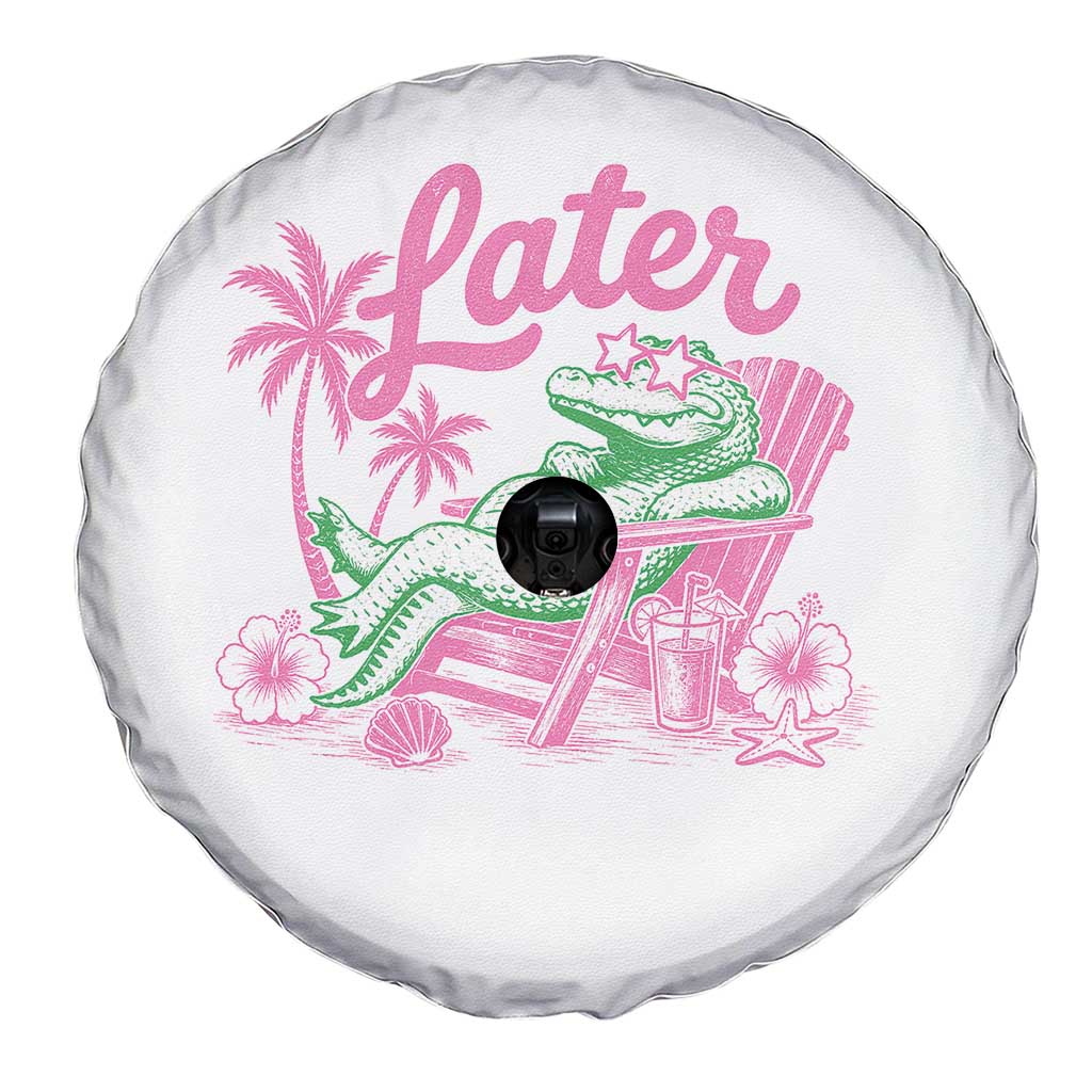 Later Gator Funny Alligator Meme Spare Tire Cover Last Day of School Summer Vacation Teachers Kids