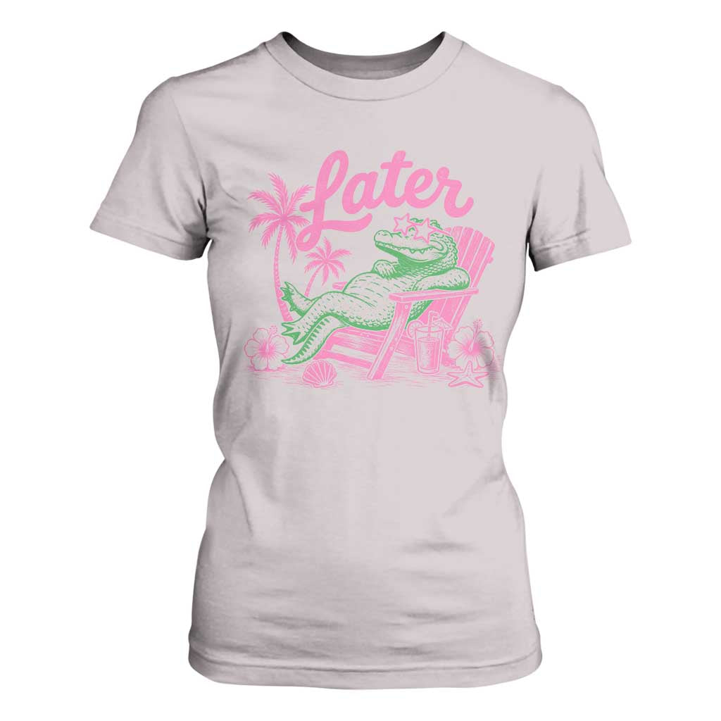 Later Gator Funny Alligator Meme T Shirt For Women Last Day of School Summer Vacation Teachers Kids