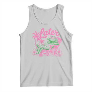 Later Gator Funny Alligator Meme Tank Top Last Day of School Summer Vacation Teachers Kids