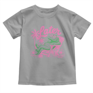 Later Gator Funny Alligator Meme Toddler T Shirt Last Day of School Summer Vacation Teachers Kids