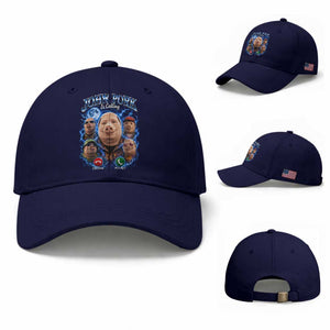 John Pork Calling Baseball Cap Funny Answer Call Phone Brainrot Meme Vintage Bootleg Graphic