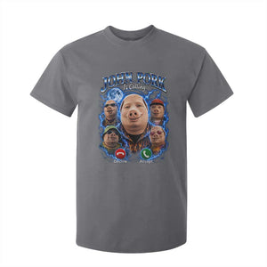John Pork Calling T Shirt For Kid Funny Answer Call Phone Brainrot Meme Vintage Bootleg Graphic