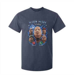 John Pork Calling T Shirt For Kid Funny Answer Call Phone Brainrot Meme Vintage Bootleg Graphic