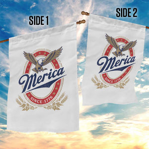 Retro Merica Eagle Funny 4th Of July Garden Flag Vintage Independence Day 1776
