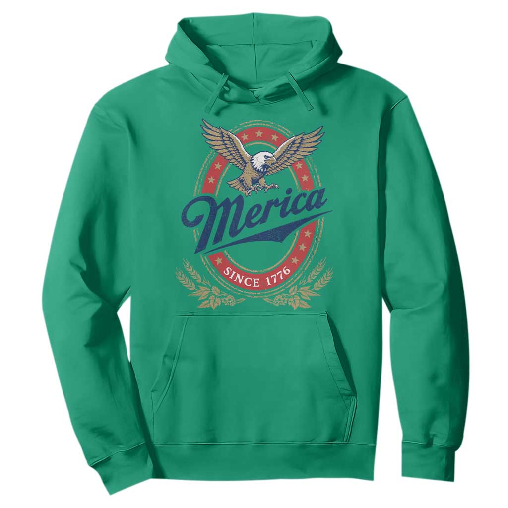 Retro Merica Eagle Funny 4th Of July Hoodie Vintage Independence Day 1776